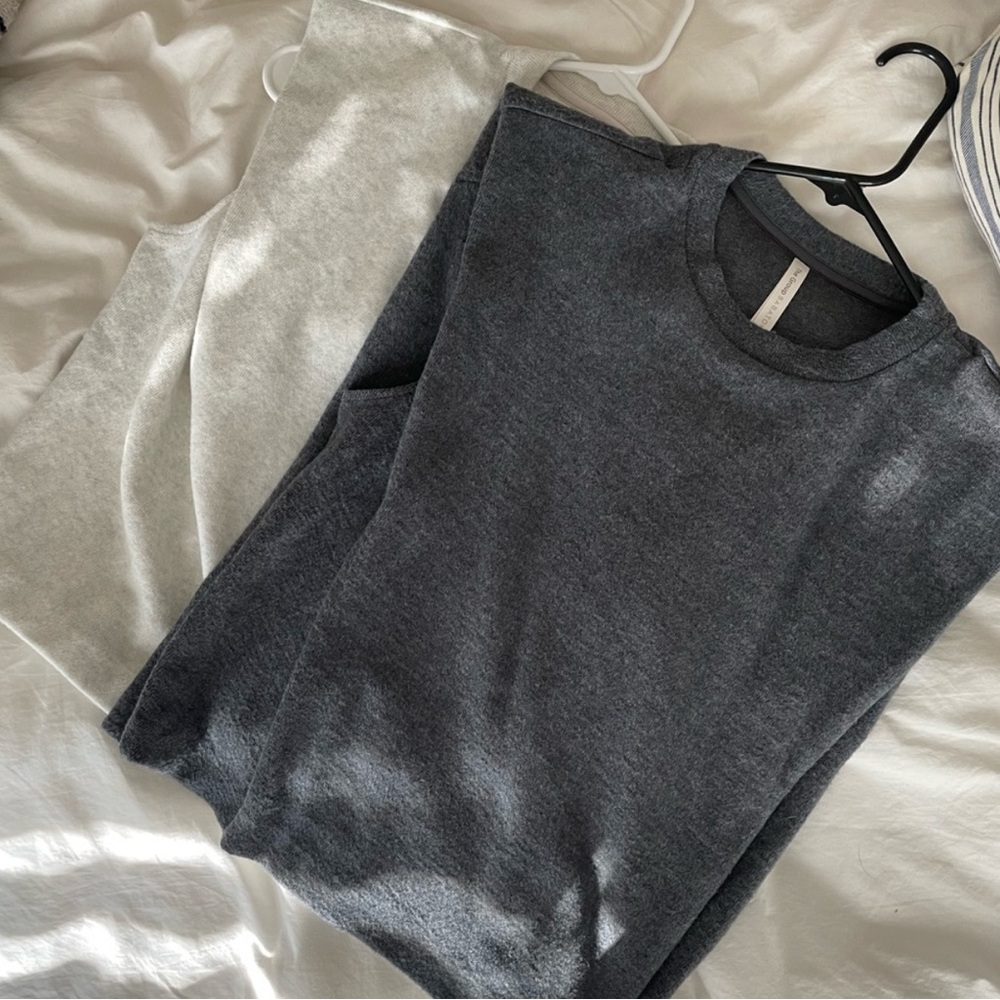 Aritzia Gray and Cream Tops